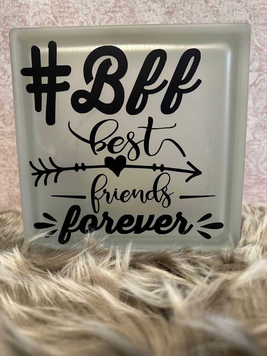 Glasbaustein "BBF best friends..."