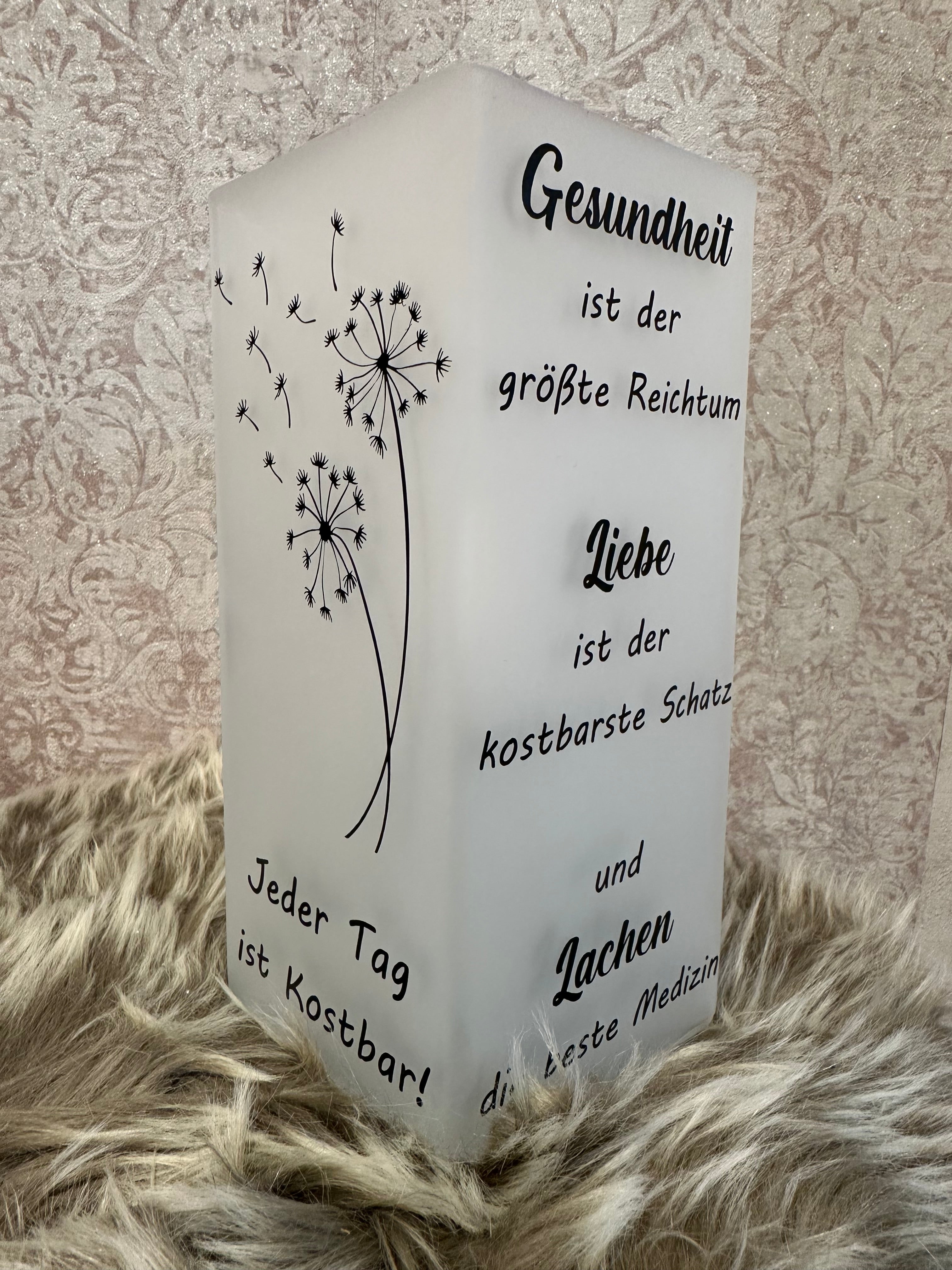 Tischlampe "Jeder Tag ist Kostbar"